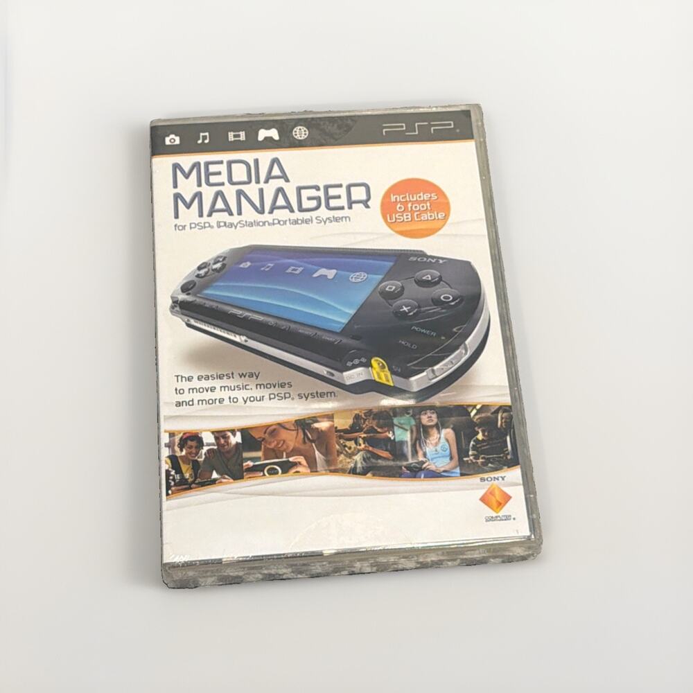 Sony Playstation PSP MEDIA MANAGER Software CD Brand New Factory Sealed